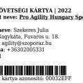 Szövetségi kártya 2022